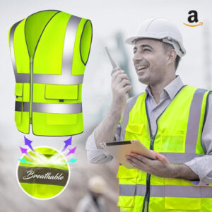 Reflective Safety Vest High Visibility Breathable Warning Jacket - AB HSE Training & Consulting