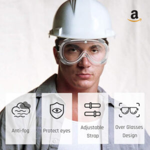 Safety Goggles with Anti-fog Lens, Industrial Clear Safety Glasses - AB HSE Training and Consulting